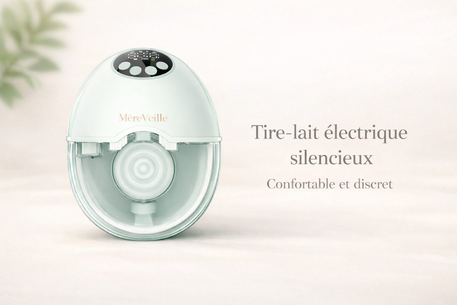 Tire-lait portable MèreVeille — Sans douleur, sans bruit, sans contrainte