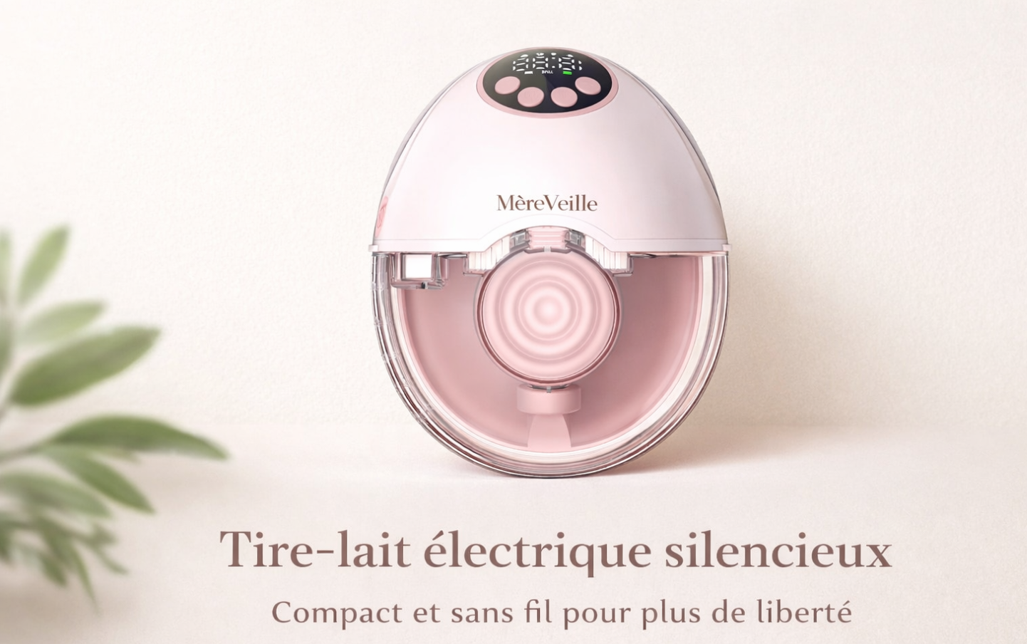 Tire-lait portable MèreVeille — Sans douleur, sans bruit, sans contrainte
