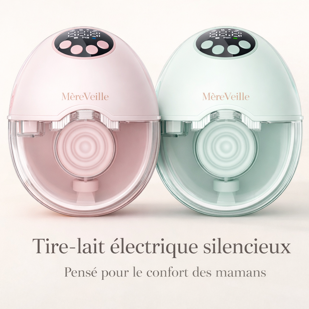 Tire-lait portable MèreVeille — Sans douleur, sans bruit, sans contrainte